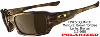 Oakley Fives Squared Brown Tortoise-Bronze Polarized (12-968)